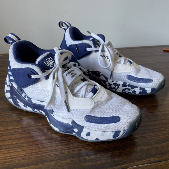 Adidas, Men’s 7.5, D.O.N. Issue #3 Team Navy White Athletic Basketball Sneaker - Picture 14 of 14